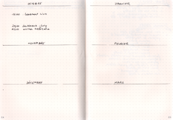 Bullet journal - semestre